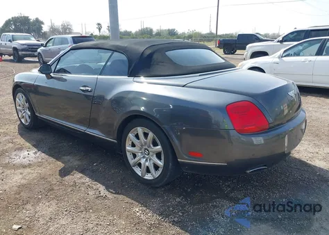 2007 Bentley Continental Gtc z USA, uszkodzony, nr VIN SCBDR33WX7C050036